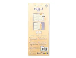 Bloc notes adhesives imaginovo marque pages patte 120 feuilles 8x15x48 mm