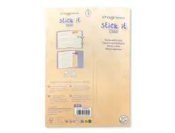 Bloc notes adhesives imaginovo marque pages patte 120 feuilles 8x15x48 mm