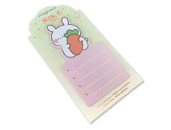 Bloc notes imaginovo adhesifs bunny avec support 20 feuilles coloris orange 60x125 mm