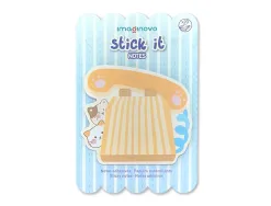 Bloc notes imaginovo adhesifs meow telephone 20 feuilles 70x70 mm