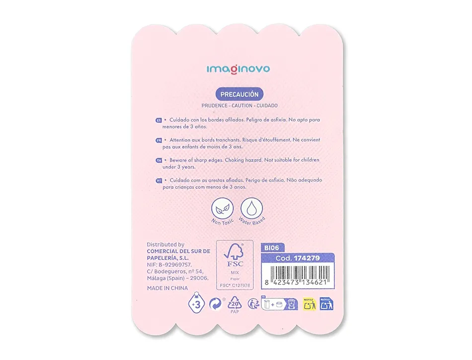 Bloc notes imaginovo adhesifs meow vase 20 feuilles 70x70 mm