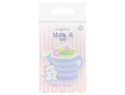 Bloc notes imaginovo adhesifs meow vase 20 feuilles 70x70 mm