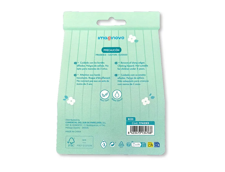 Bloc notes imaginovo adhesifs foodies sandwich tailles assorties 20 feuilles