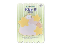 Bloc notes imaginovo adhesifs meow nuages 20 feuilles 70x70 mm
