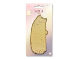 Bloc notes imaginovo adhesifs letter avec message au dos chat 20 feuilles 85x164 mm
