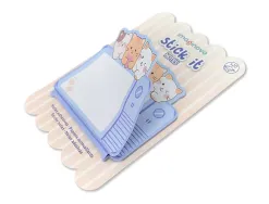 Bloc notes imaginovo adhesifs meow television 20 feuilles 70x70 mm