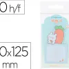 Bloc notes imaginovo adhesifs bunny avec support 20 feuilles coloris bleu 60x125 mm