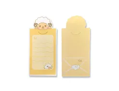 Bloc notes imaginovo adhesifs letter avec message au dos chevre 20 feuilles 85x164 mm
