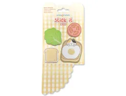 Bloc notes imaginovo adhesifs surprise autocollant surprise tailles assorties 20 feuilles coloris jaune
