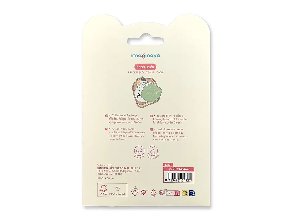 Bloc notes imaginovo adhesifs surprise autocollant surprise tailles assorties 20 feuilles coloris jaune