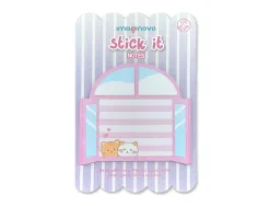 Bloc notes imaginovo adhesifs meow fenetre 20 feuilles 70x70 mm
