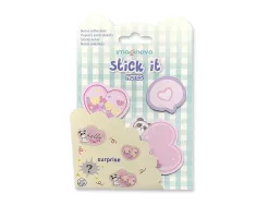Bloc notes imaginovo adhesifs surprise autocollant surprise tailles assorties 20 feuilles coloris bleu