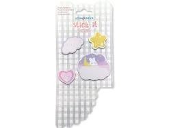 Bloc notes imaginovo adhesifs surprise autocollant surprise tailles assorties 20 feuilles coloris violet