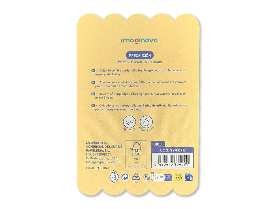 Bloc notes imaginovo adhesifs meow cahier 20 feuilles 70x70 mm