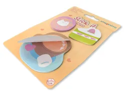 Bloc notes imaginovo adhesifs foodies cafe tailles assorties 20 feuilles