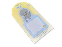 Bloc notes imaginovo adhesifs bunny avec support chat bleu 20 feuilles 60x125 mm