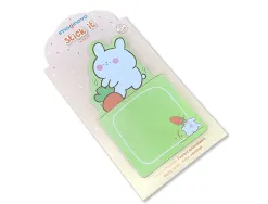 Bloc notes imaginovo adhesifs bunny avec support 20 feuilles coloris vert 60x125 mm