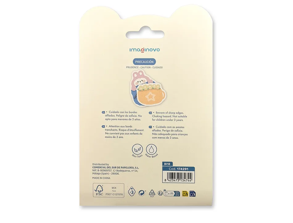 Bloc notes imaginovo adhesifs surprise autocollant surprise tailles assorties 20 feuilles coloris rouge