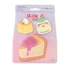Bloc notes imaginovo adhesifs foodies tarte tailles assorties 20 feuilles