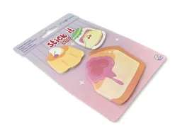 Bloc notes imaginovo adhesifs foodies tarte tailles assorties 20 feuilles
