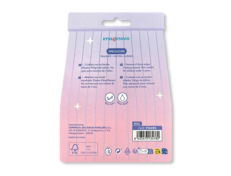 Bloc notes imaginovo adhesifs foodies tarte tailles assorties 20 feuilles