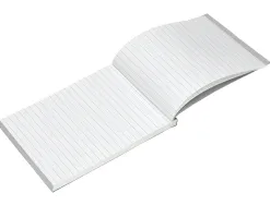 Bloc notes liderpapel perforé ligné a6 148x105mm paysage couverture carton imprimé 250g/m2 80f 60g/m2