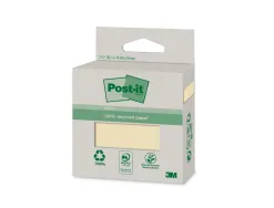 Bloc notes post-it recycled canary yellow 6820r-2y 2 blocs de 100 feuilles 76x76mm mono color