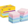 Bloc notes post-it super sticky collection soulful 47,6 x 47,6mm 12 blocs 90 feuilles
