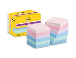 Bloc notes post-it super sticky collection soulful 47,6 x 47,6mm 12 blocs 90 feuilles