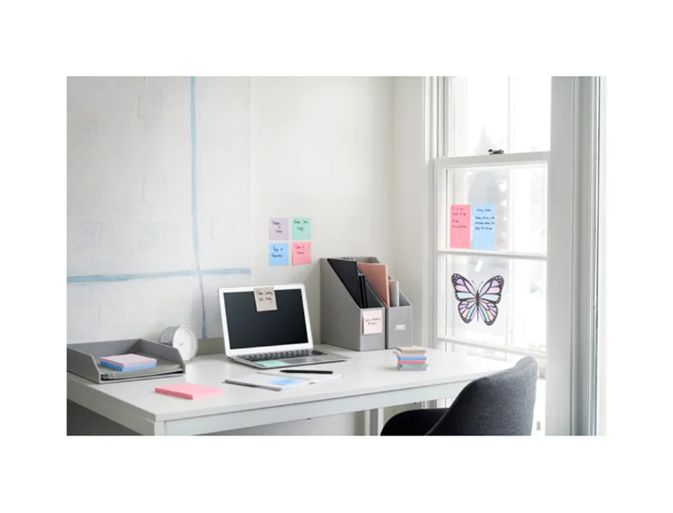 Bloc notes post-it super sticky collection soulful 47,6 x 47,6mm 12 blocs 90 feuilles