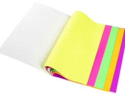 Bloc notes q-connect quick notes 210x297m 100f electro statiques repositionables coloris neon