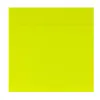 Bloc notes q-connect 76x76mm 50f semi-transparentes adhesives repositionables coloris jaune fluo