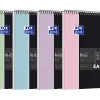 Bloc oxford etudiant easynotesreliure integrale 210x315mm 160p 4 trous reglure 5x5 pastel ass lot de 15 blocs