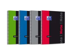 Bloc oxford notebook reliure intégrale couverture carton extra-rigide a4+ 245x310mm 160 pages 90g 5x5mm 4 trous