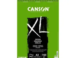 Bloc papier dessin canson xl dessin 10 format a3 160 g 50 feuilles