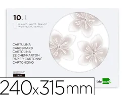 Bloc papier dessin liderpapel 240x315mm 180g/m2 10f coloris blanc