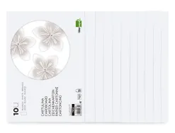 Bloc papier dessin liderpapel 240x315mm 180g/m2 10f coloris blanc