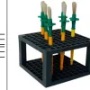 Bloc présentoir pinceaux facilite le séchage 145x145x90mm coloris noir