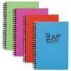 Bloc recyclé clairefontaine zap book reliure intégrale couverture cartonnée format 148x210mm 160f 80g uni 4 coloris