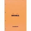 Bloc rhodia audit jaune format 21 x 31,8 cm 80 g perforé