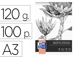 Bloc sketching oxford endosse feuilles detachables a3 100 pages 120g