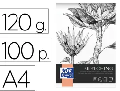 Bloc sketching oxford endosse feuilles detachables a4 100 pages 120g