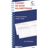 Bloc spirale carnet suivi kilomètrique elve 297x140mm dos en carton rigide 550 trajets 50 duplis