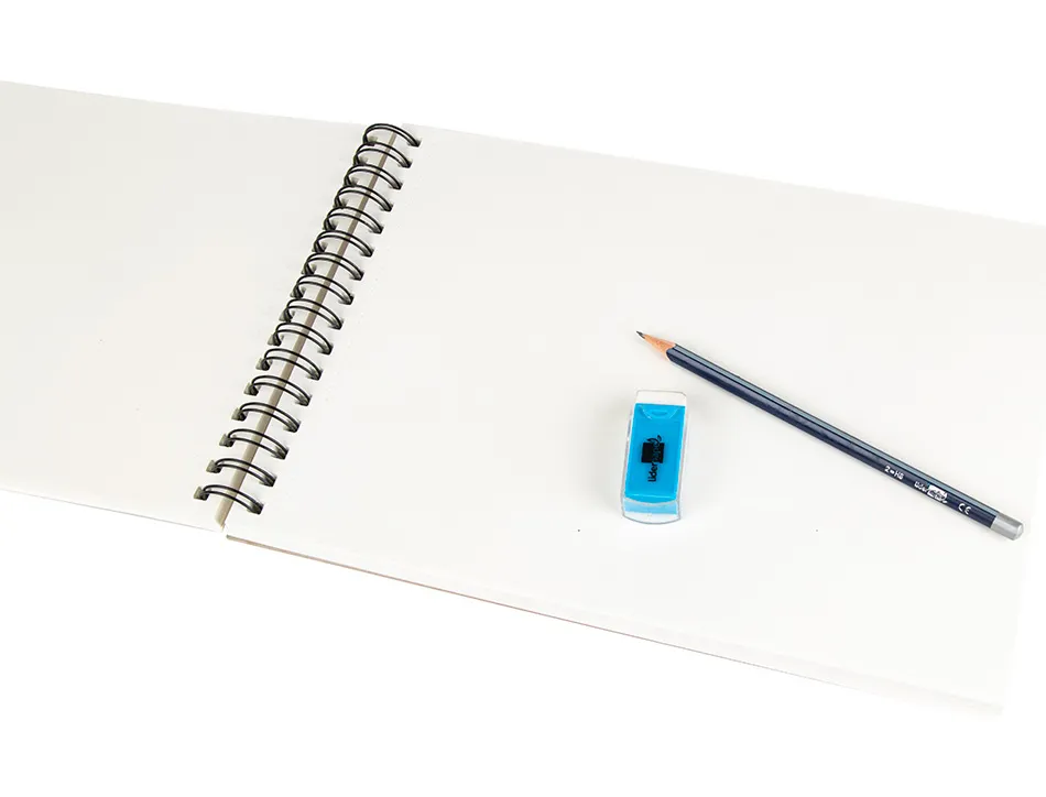 Bloc spirale liderpapel esquisses uni 90g/m2 a4 100f
