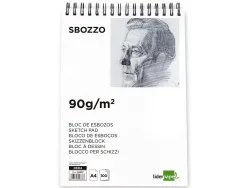 Bloc spirale liderpapel esquisses uni 90g/m2 a4 100f