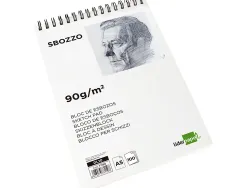 Bloc spirale liderpapel esquisses uni 90g/m2 a5 100f