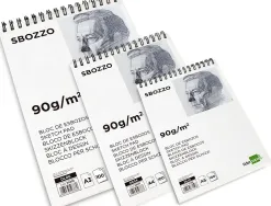 Bloc spirale liderpapel esquisses uni 90g/m2 a3 100f