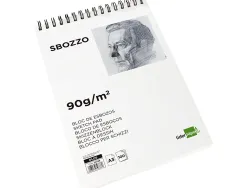 Bloc spirale liderpapel esquisses uni 90g/m2 a3 100f