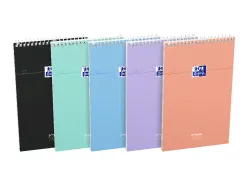 Bloc spirale oxford 125x200mm 140 pages optik paper reglure to do ligne 8mm coloris assortis