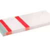 Bloc vendeur liderpapel 2 coupons détachables 100 feuilles 60x135mm papier blanc bande couleur coloris rouge